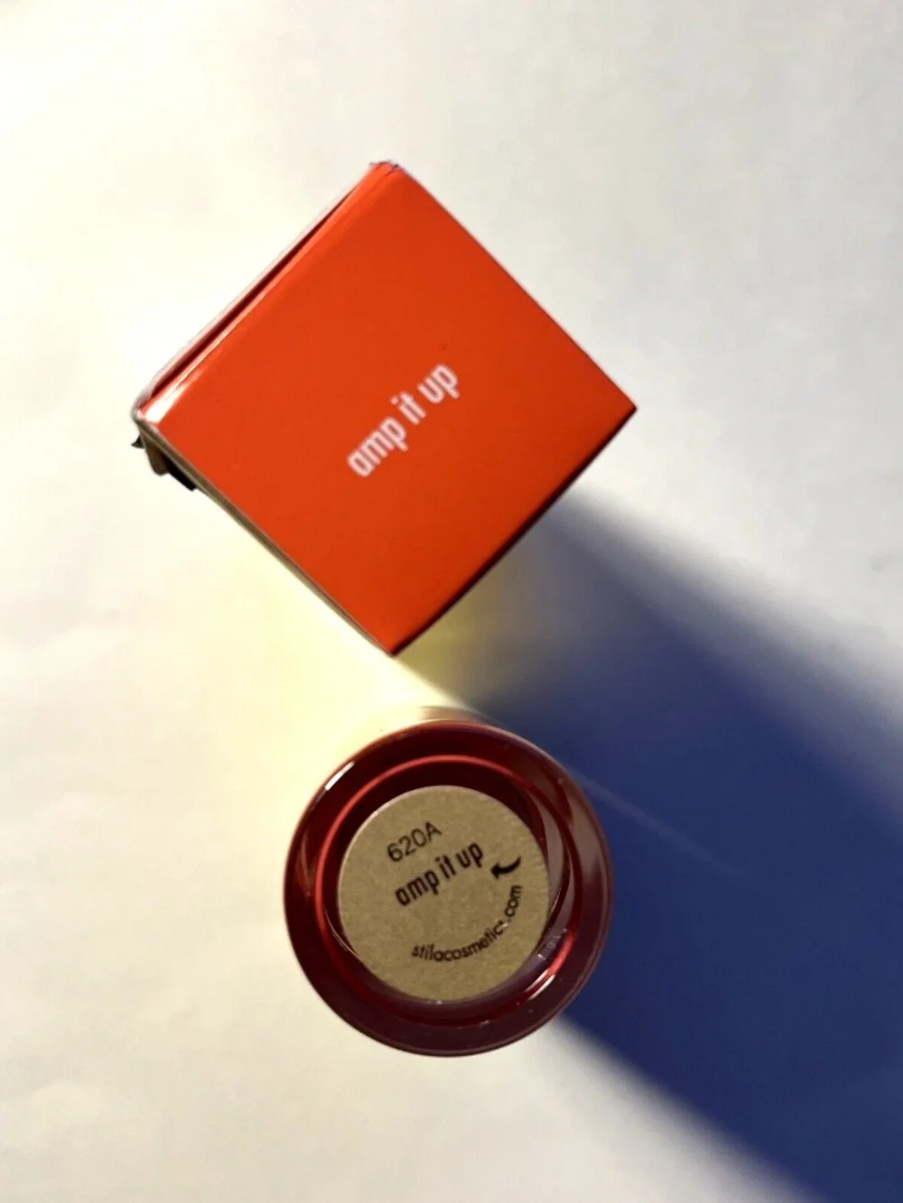 NIB Stila Shine Fever Lip Vinyl Amp It Up Coral High Shine Liquid Lip Gloss